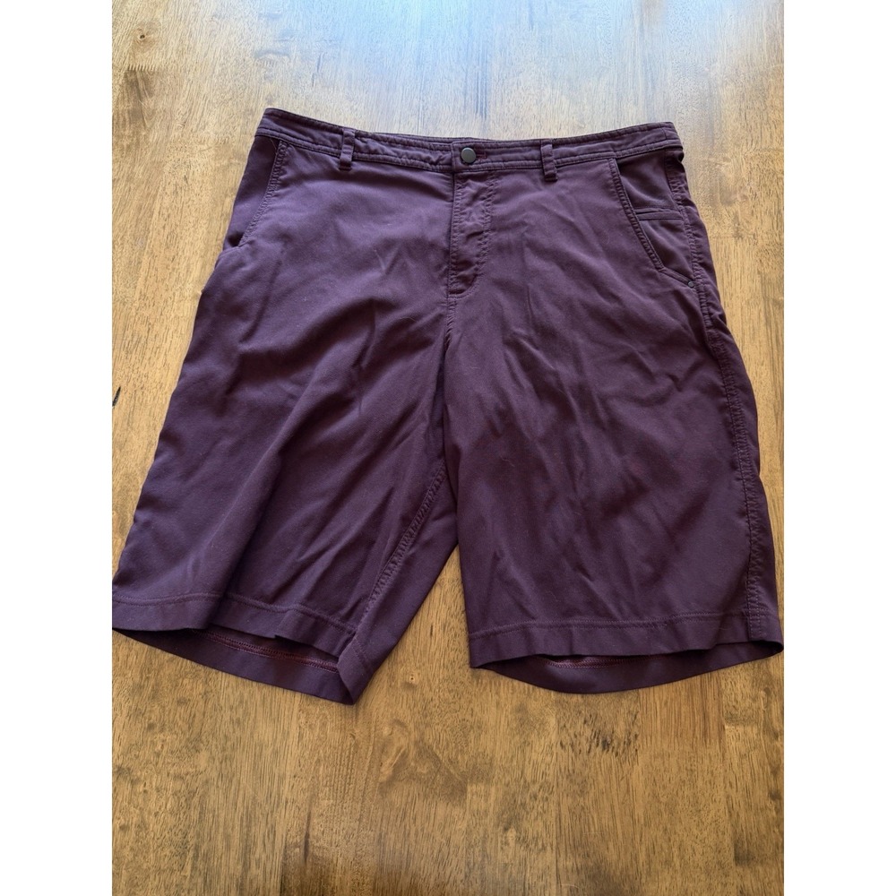 Lululemon ABC Classic Shorts Mens 36 Burgundy Red 10" Performance Tech Chino *